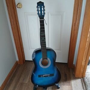 Zeny Blue Acoustic Guitar